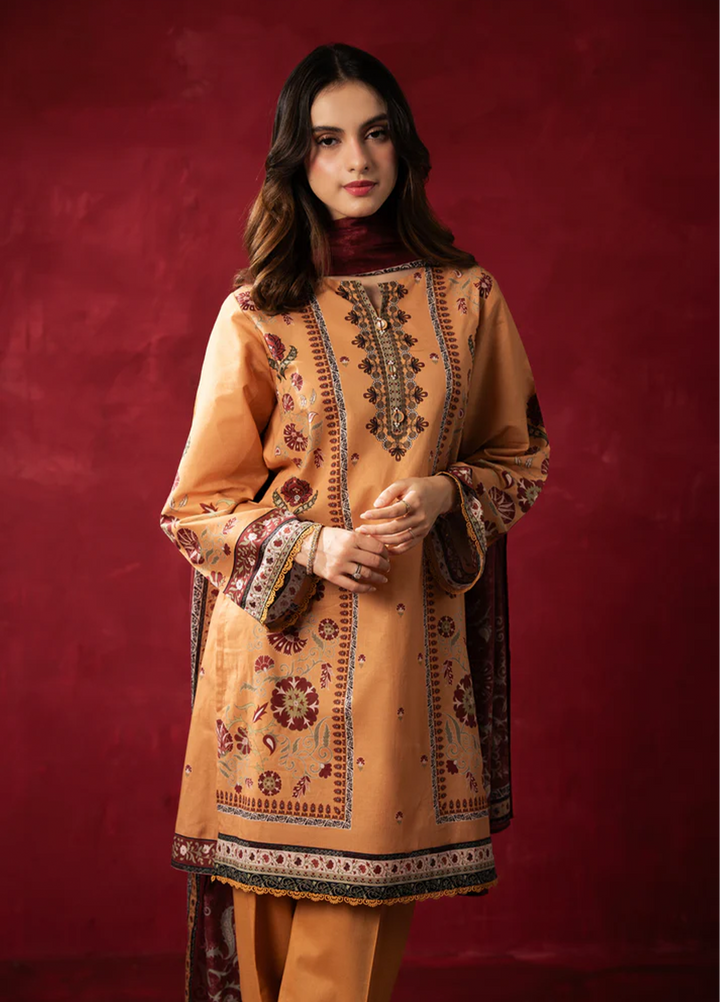 Zoe by Zeen RTW Printed Lawn 3 Piece Suit ZN26UZL WFM36606 - Casual Collection