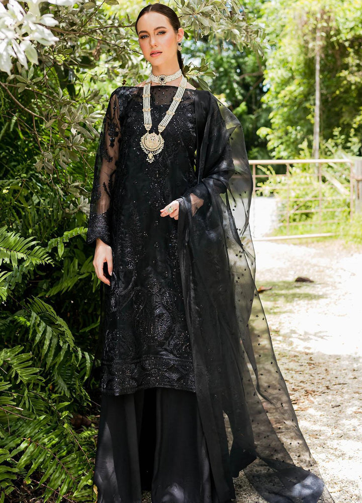 Sorina By Maryum N Maria Embroidered Organza Suits Unstitched 3 Piece MNM23SO MW23-507 Raven - Formal Collection