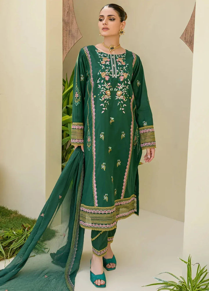 Souz E Ulfat By Addee Embroidered Lawn Suit Unstitched 3 Piece AD24S  SM-001 Saamaam - Summer Collection