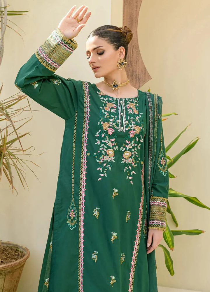 Souz E Ulfat By Addee Embroidered Lawn Suit Unstitched 3 Piece AD24S  SM-001 Saamaam - Summer Collection