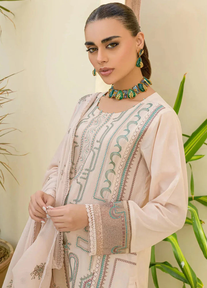 Souz E Ulfat By Addee Embroidered Lawn Suit Unstitched 3 Piece AD24S  SM-004 Gazeena - Summer Collection