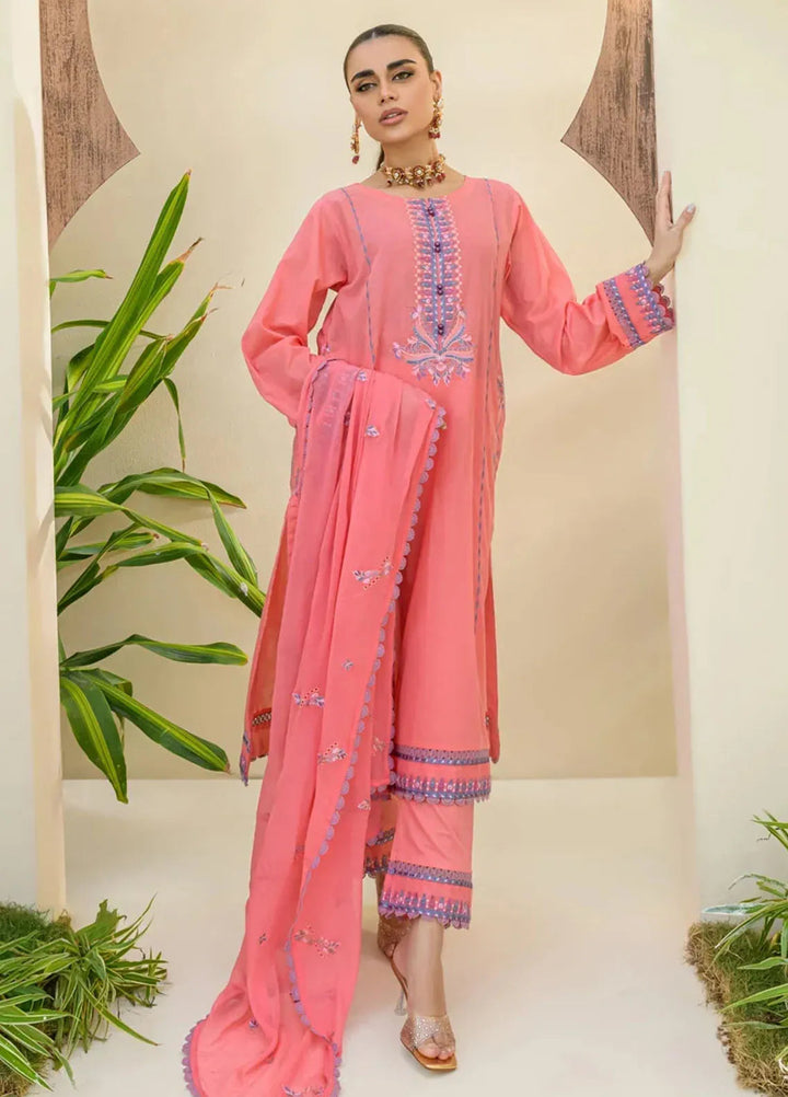 Souz E Ulfat By Addee Embroidered Lawn Suit Unstitched 3 Piece AD24S  SM-005 Rabaya - Summer Collection