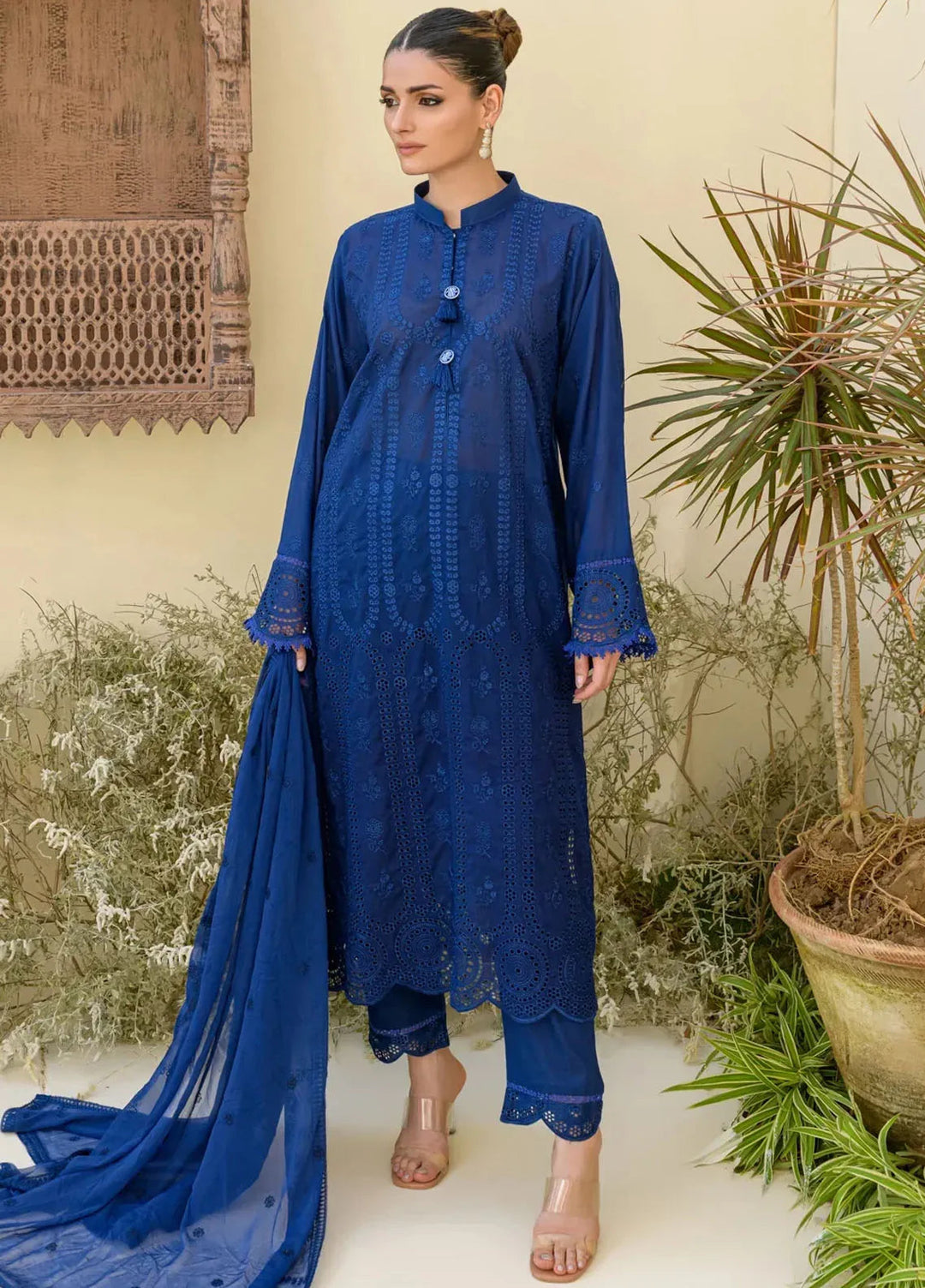 Souz E Ulfat By Addee Embroidered Lawn Suit Unstitched 3 Piece AD24S  SM-006 Giti - Summer Collection