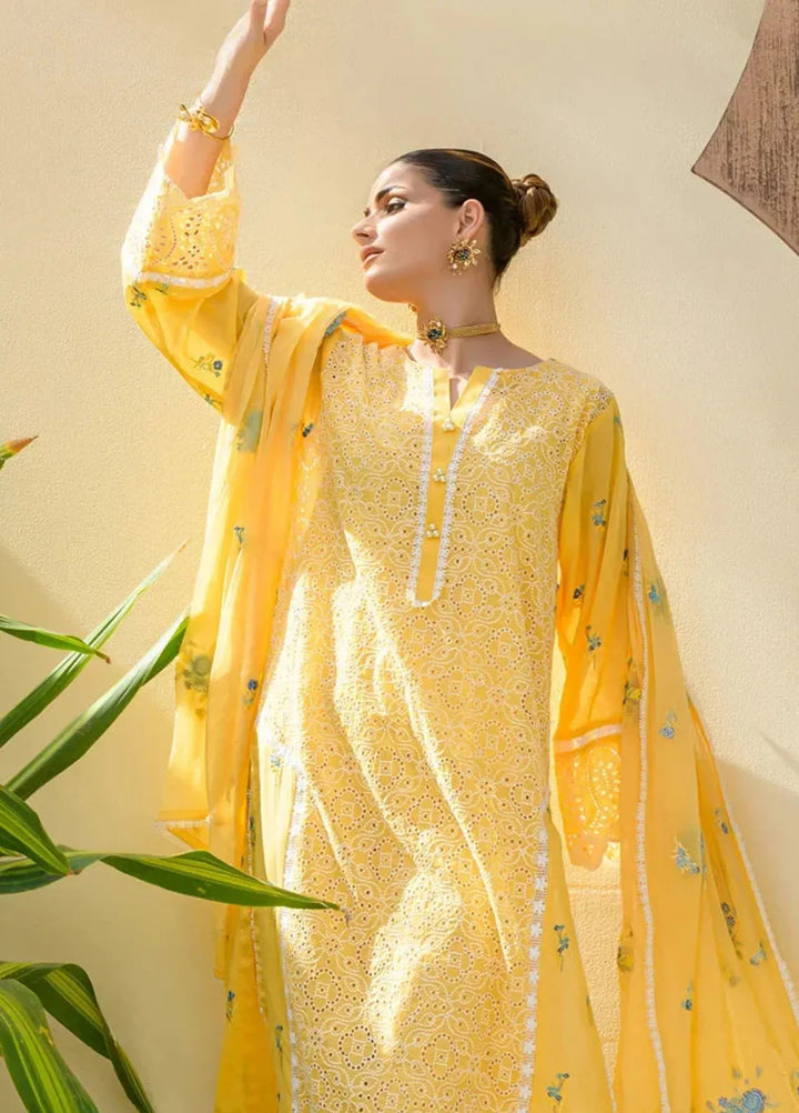 Souz E Ulfat By Addee Embroidered Lawn Suit Unstitched 3 Piece AD24S  SM-007 Yafiah - Summer Collection