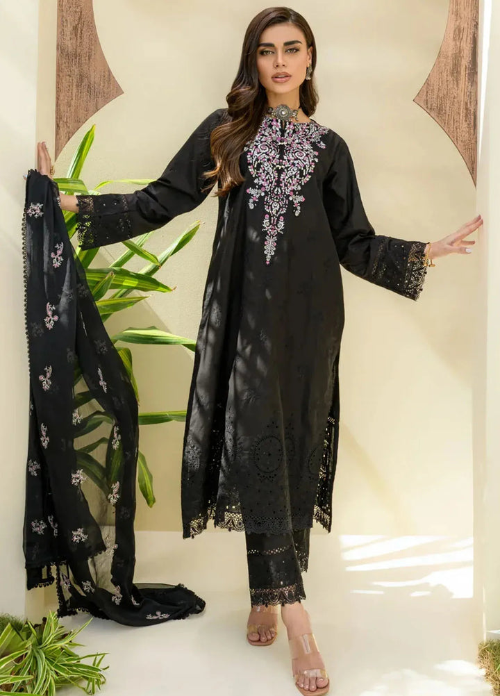Souz E Ulfat By Addee Embroidered Lawn Suit Unstitched 3 Piece AD24S  SM-009 Mehru - Summer Collection