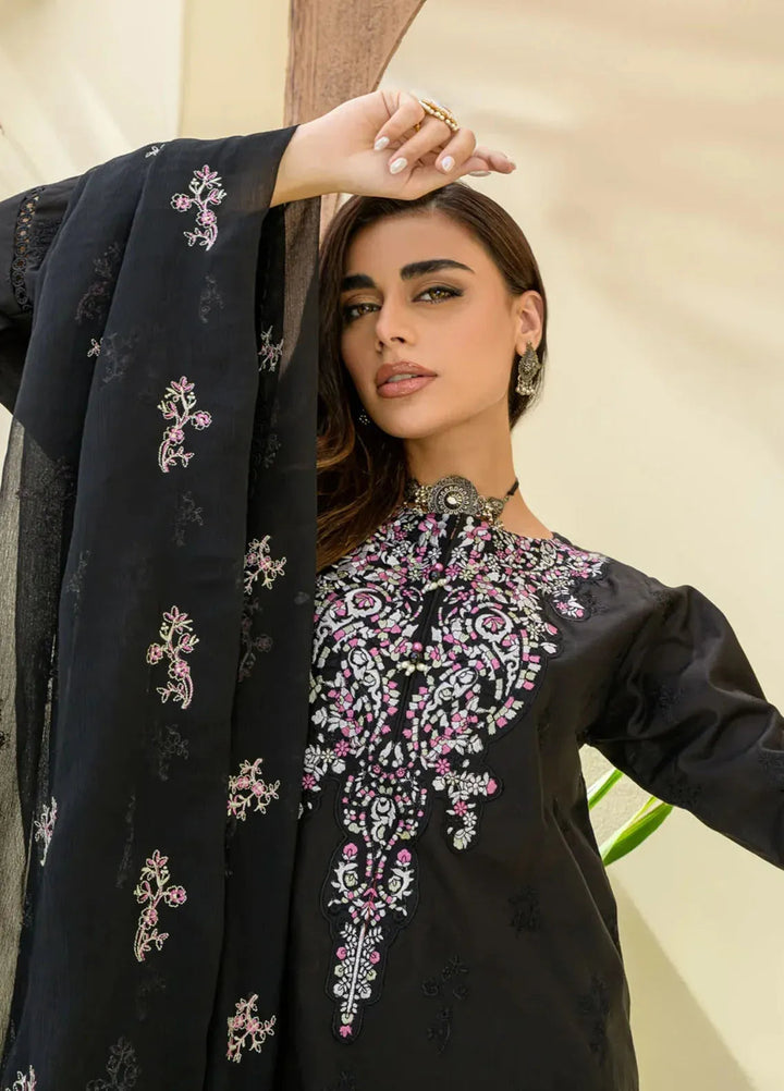 Souz E Ulfat By Addee Embroidered Lawn Suit Unstitched 3 Piece AD24S  SM-009 Mehru - Summer Collection