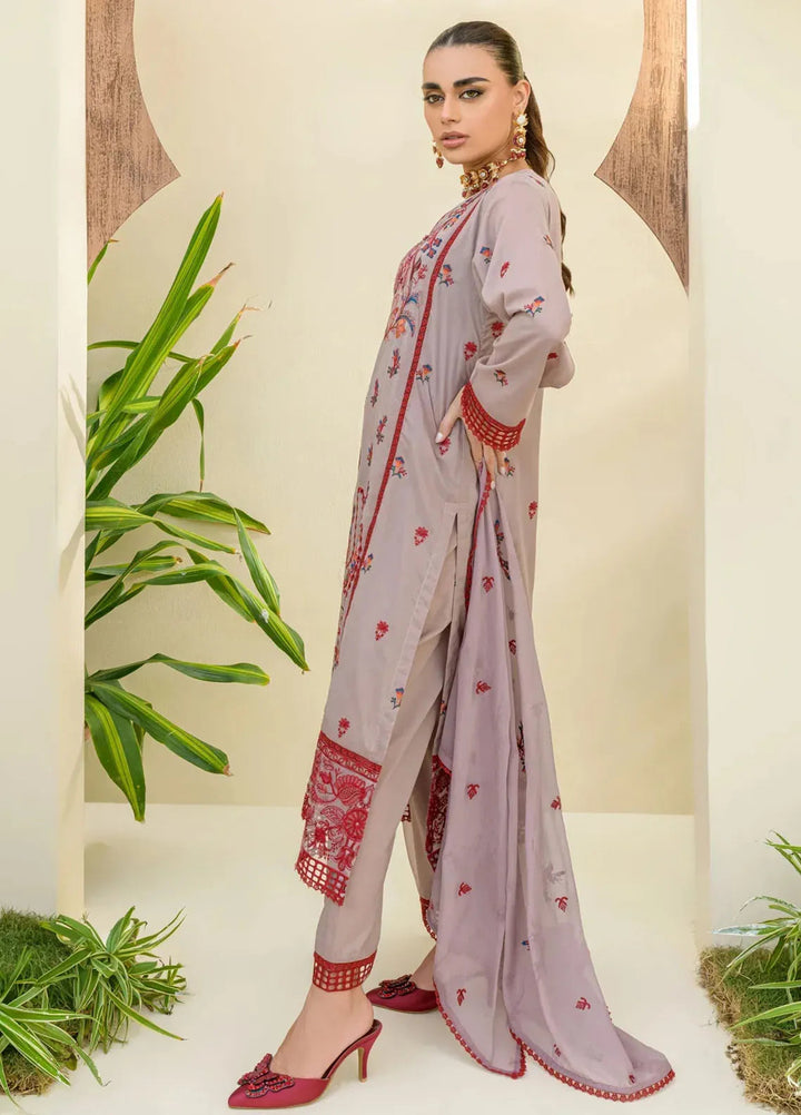Souz E Ulfat By Addee Embroidered Lawn Suit Unstitched 3 Piece AD24S  SM-010 Zaamirah - Summer Collection