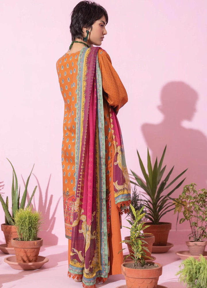 Spring Fling by Rang Rasiya Printed Lawn Suits Unstitched 3 Piece RR21SF 701 Zesty Orange - Summer Collection