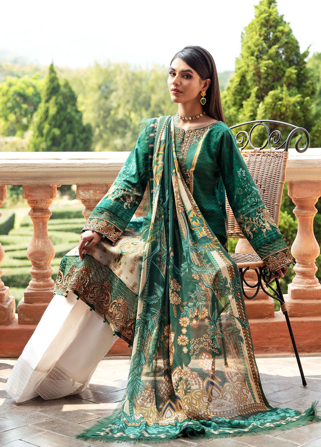 Springtime Ballet by Gulaal Embroidered Lawn Suits Unstitched 3 Piece GL24SB D-01 Ayse - Spring Summer Collection