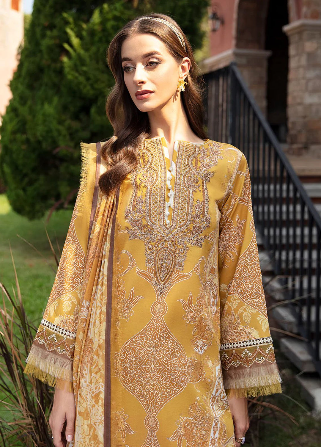 Springtime Ballet by Gulaal Embroidered Lawn Suits Unstitched 3 Piece GL24SB D-02 Ceyda - Spring Summer Collection