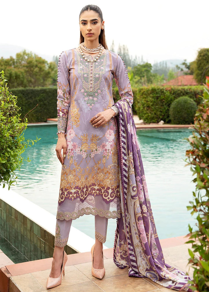 Springtime Ballet by Gulaal Embroidered Lawn Suits Unstitched 3 Piece GL24SB D-05 Lavande - Spring Summer Collection