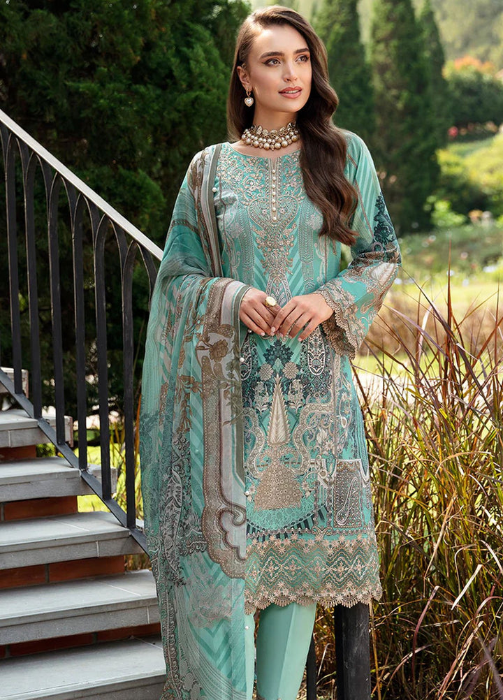 Springtime Ballet by Gulaal Embroidered Lawn Suits Unstitched 3 Piece GL24SB D-06 Celine - Spring Summer Collection