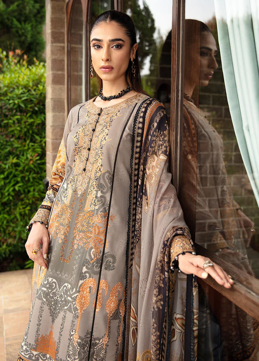 Springtime Ballet by Gulaal Embroidered Lawn Suits Unstitched 3 Piece GL24SB D-07 Amirat - Spring Summer Collection