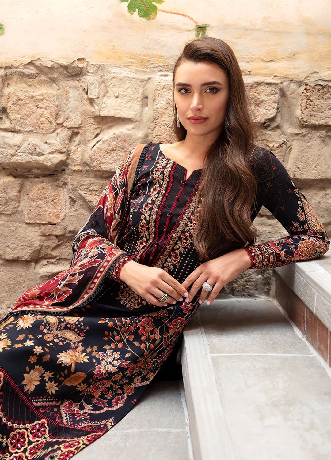 Springtime Ballet by Gulaal Embroidered Lawn Suits Unstitched 3 Piece GL24SB D-10 Leyla - Spring Summer Collection