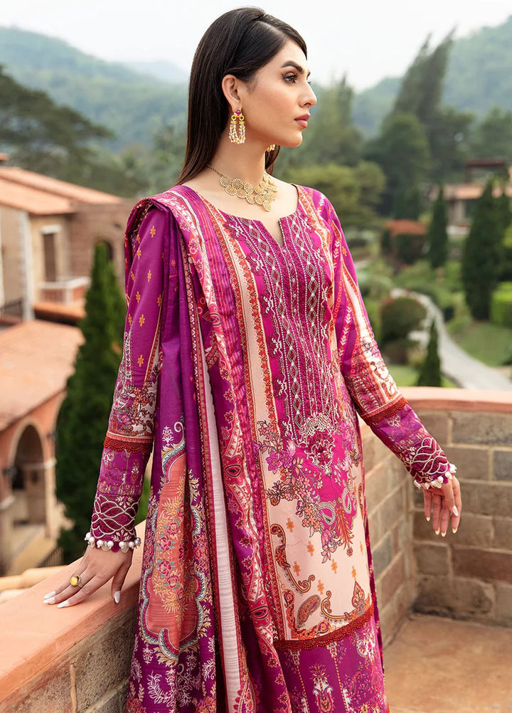 Springtime Ballet by Gulaal Embroidered Lawn Suits Unstitched 3 Piece GL24SB D-11 Alaara - Spring Summer Collection