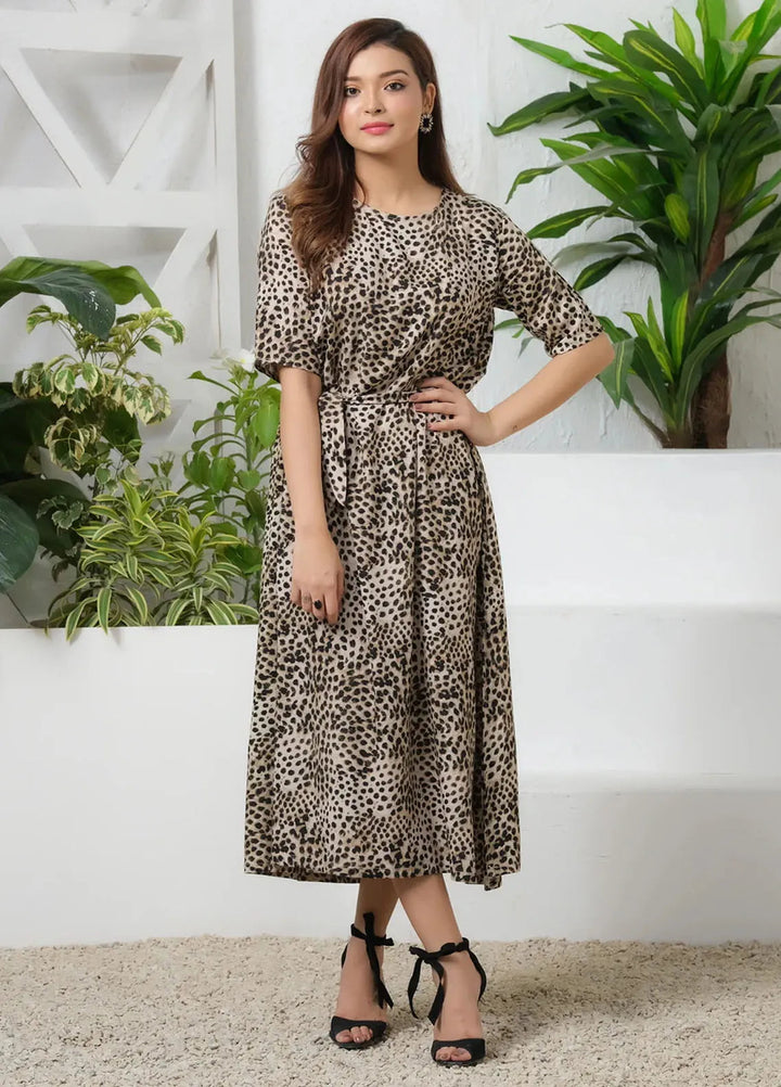 Sprinkles Pret Casual Boski Long Shirt Savannah Siren Allover