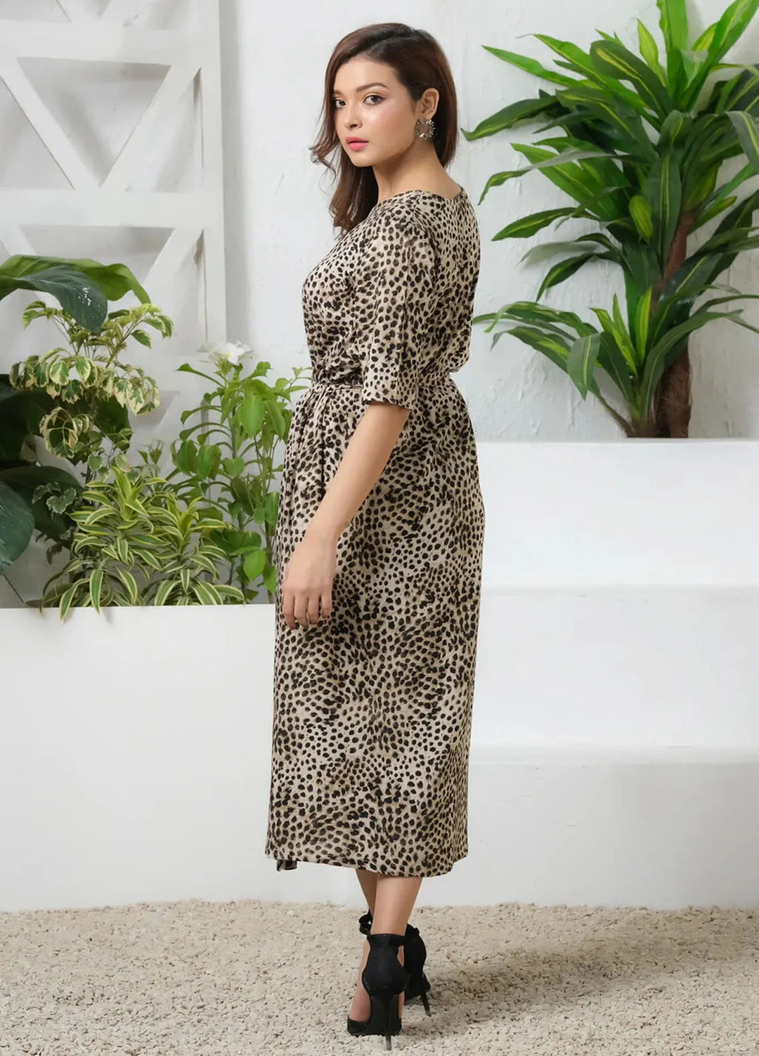 Sprinkles Pret Casual Boski Long Shirt Savannah Siren Allover