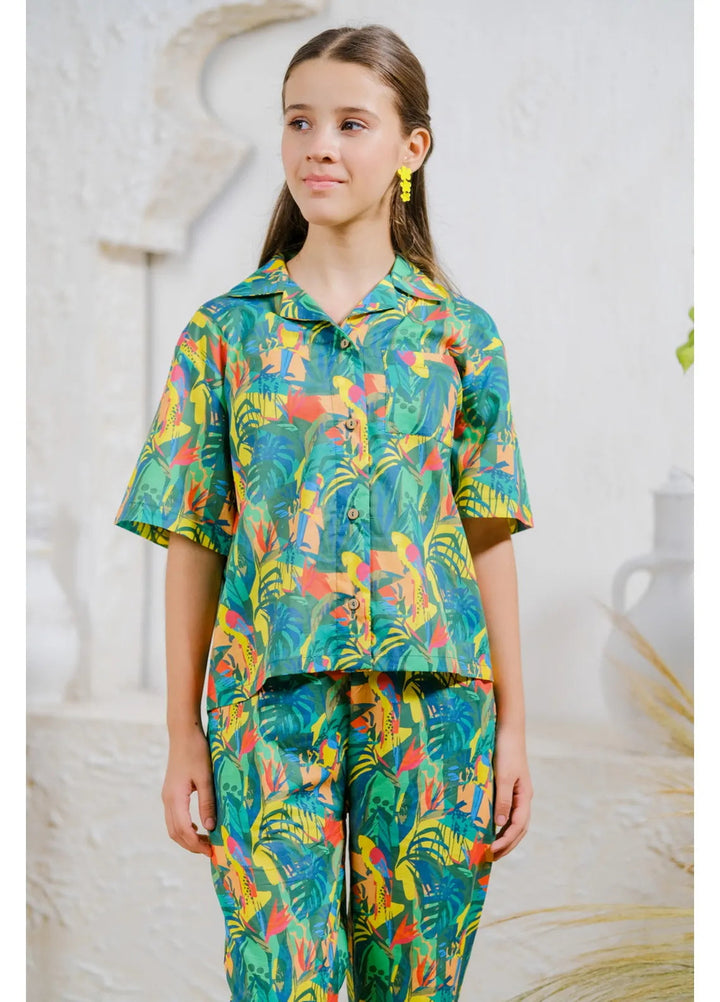 Sprinkles Pret Casual Cambric 2 Piece Suit Rainforest Vibes