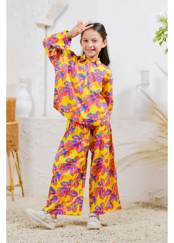 Sprinkles Pret Casual Cambric 2 Piece Suit Tropical Blaze