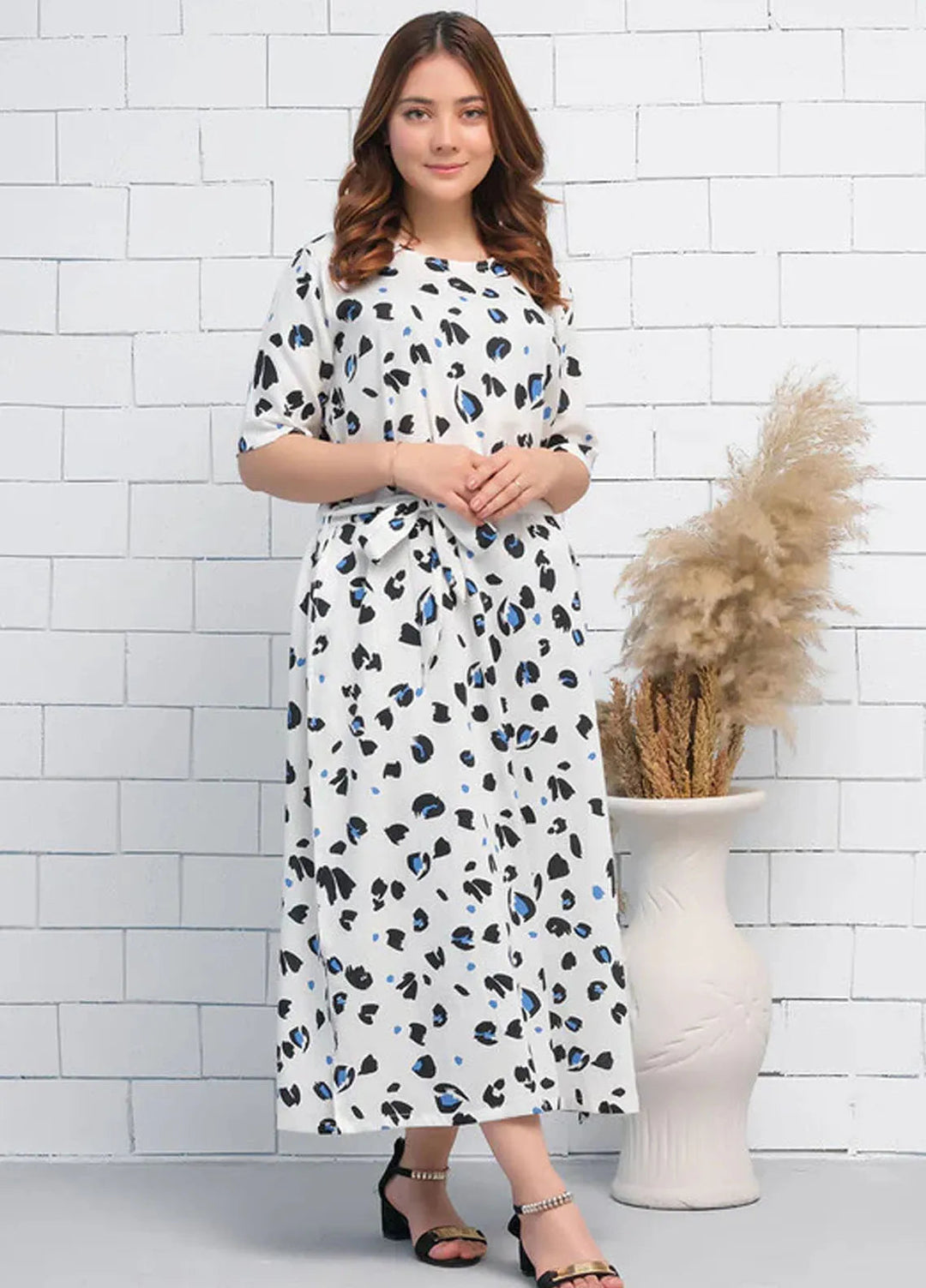Sprinkles Pret Casual Cambric Long Shirt Leaves