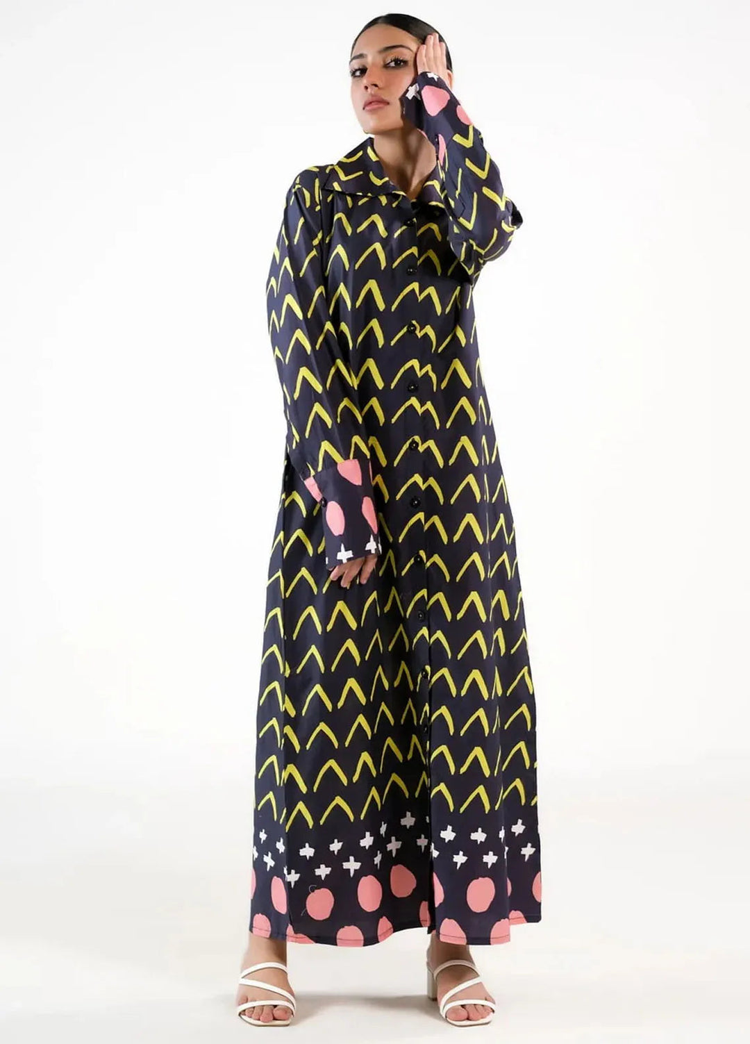 Sprinkles Pret Casual Cambric Long Shirt Neon Popart Neon Cyber