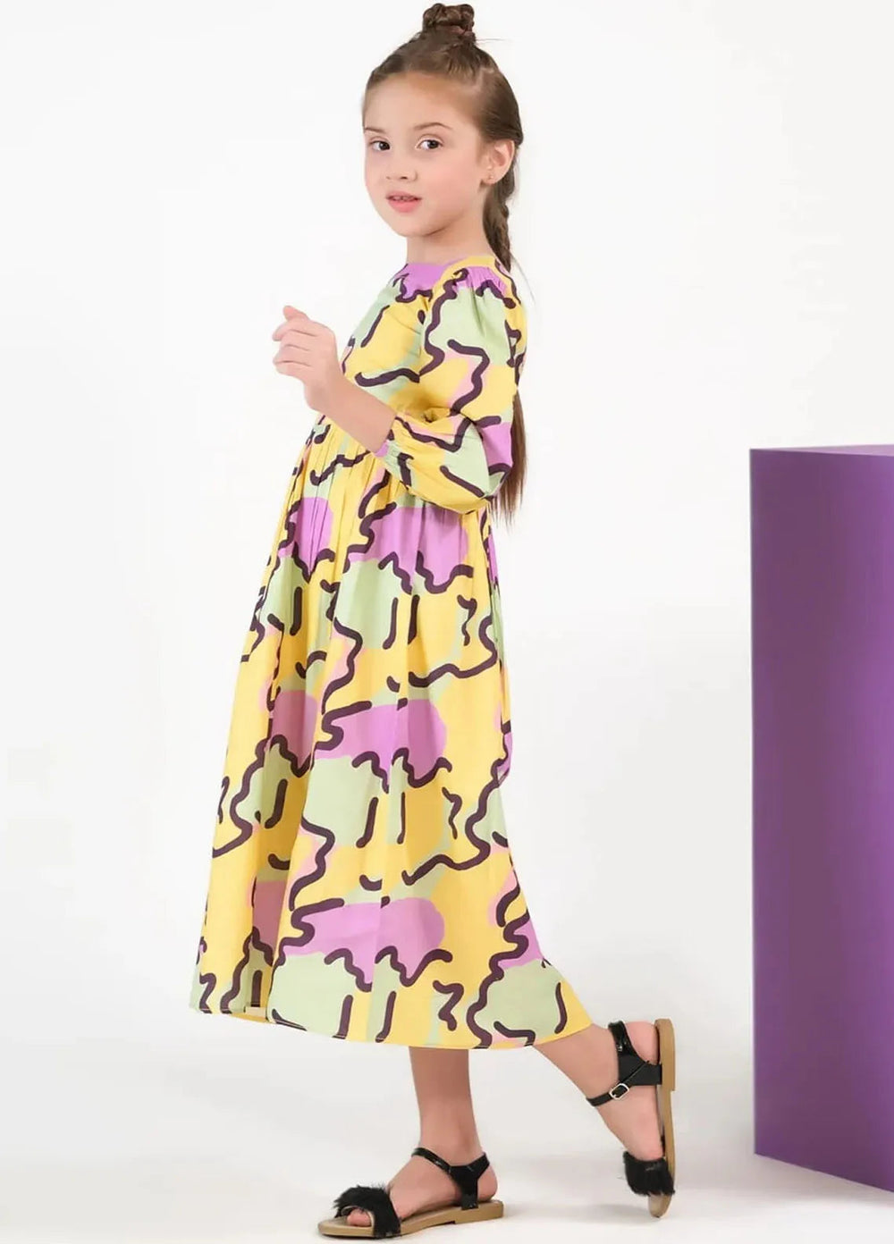 Sprinkles Pret Casual Cambric Long Shirt Pastel Strokes