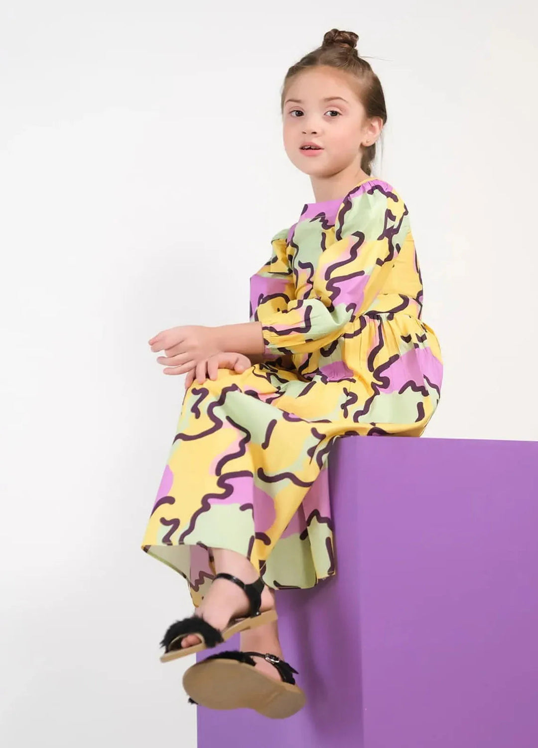 Sprinkles Pret Casual Cambric Long Shirt Pastel Strokes