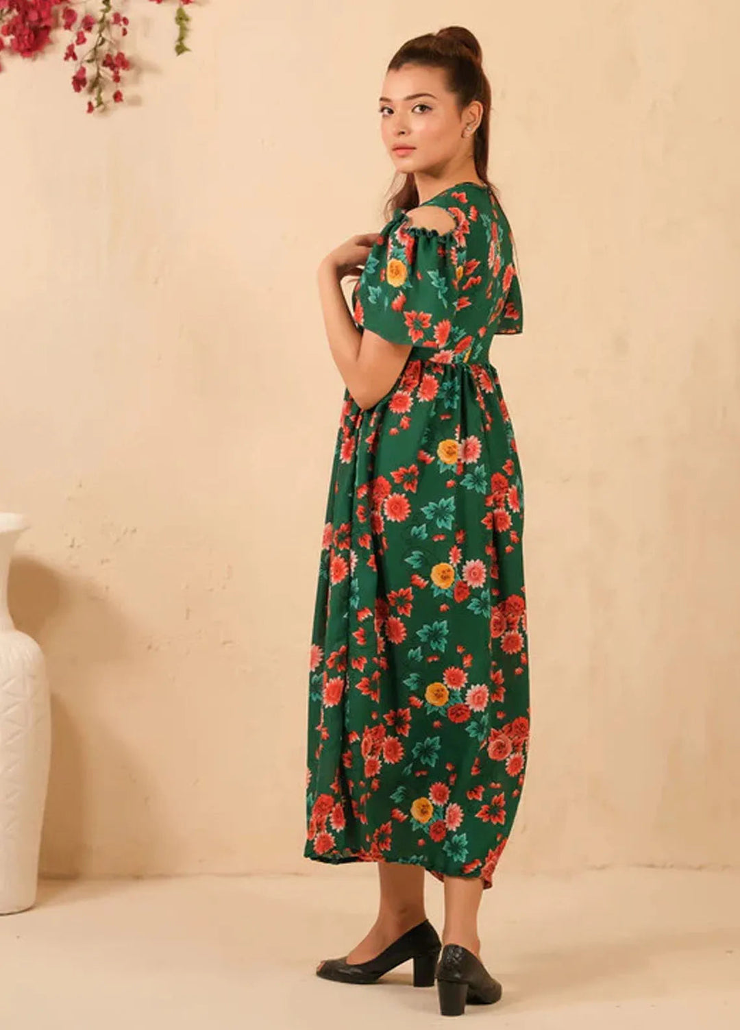 Sprinkles Pret Casual Cambric Long Shirt The Duo-Forest Fairy Allover Floral