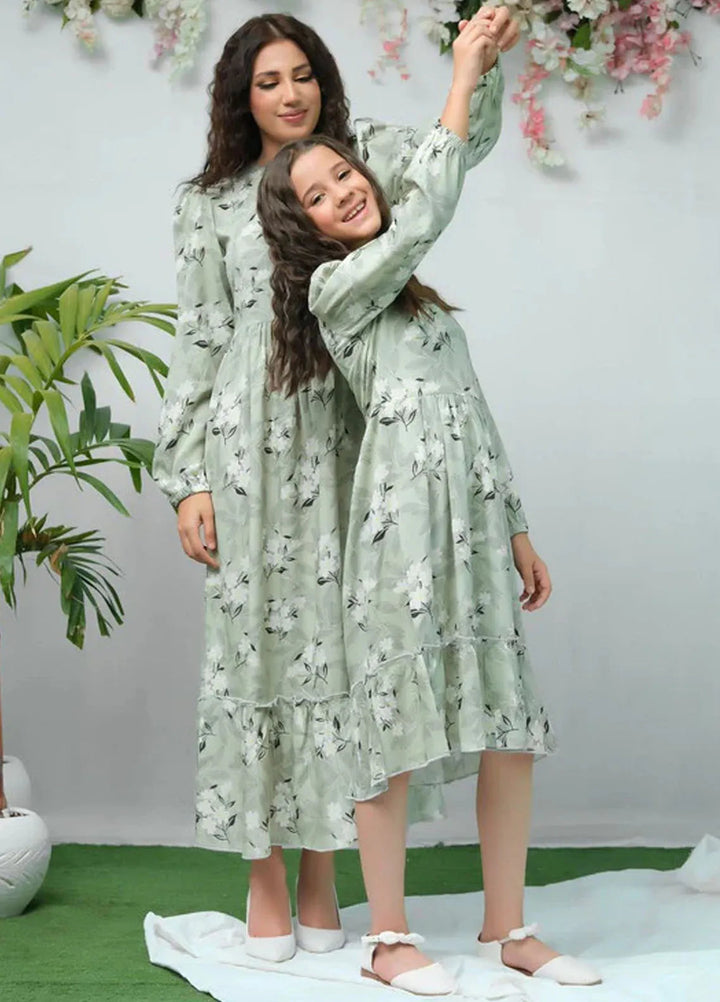 Sprinkles Pret Casual Cambric Long Shirt The Duo Green White Flover