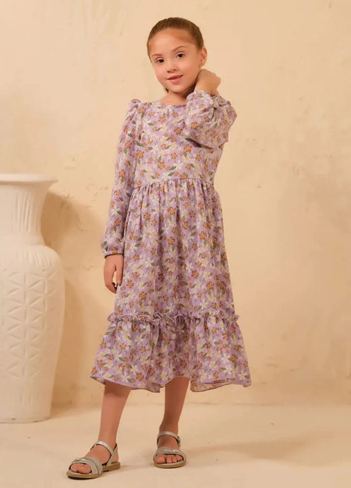 Sprinkles Pret Casual Cambric Long Shirt The Duo-Lavender Bliss Allover Floral