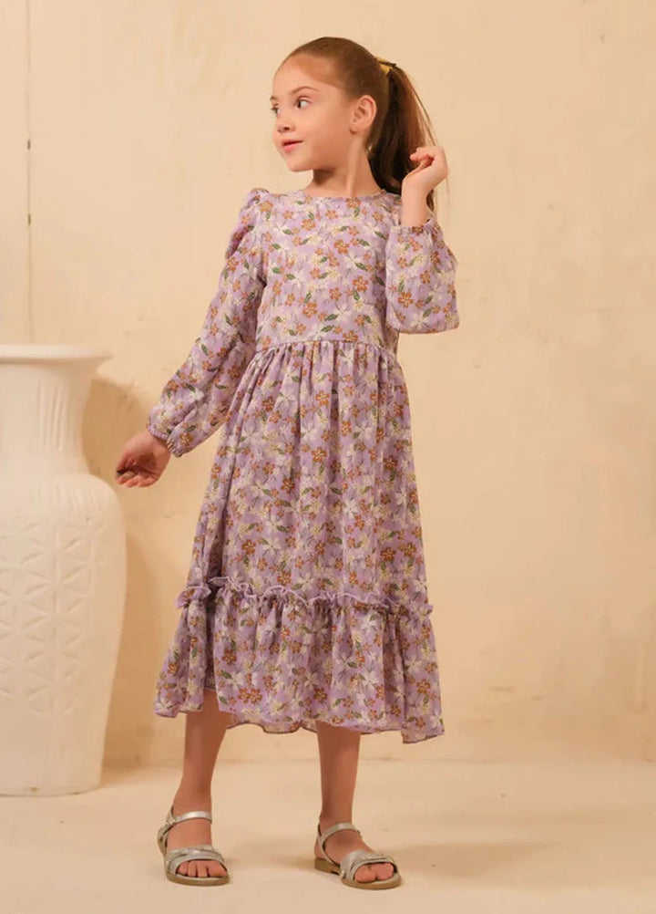 Sprinkles Pret Casual Cambric Long Shirt The Duo-Lavender Bliss Allover Floral
