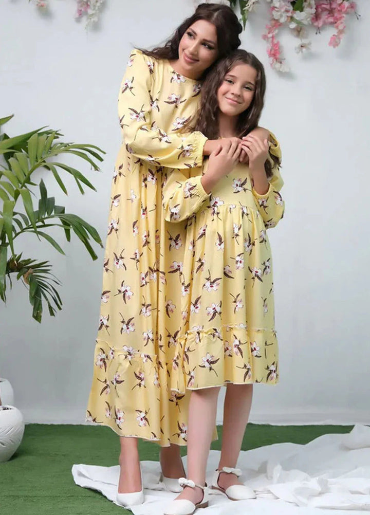 Sprinkles Pret Casual Cambric Long Shirt The Duo Yellow Allover Flover Full Sleeve