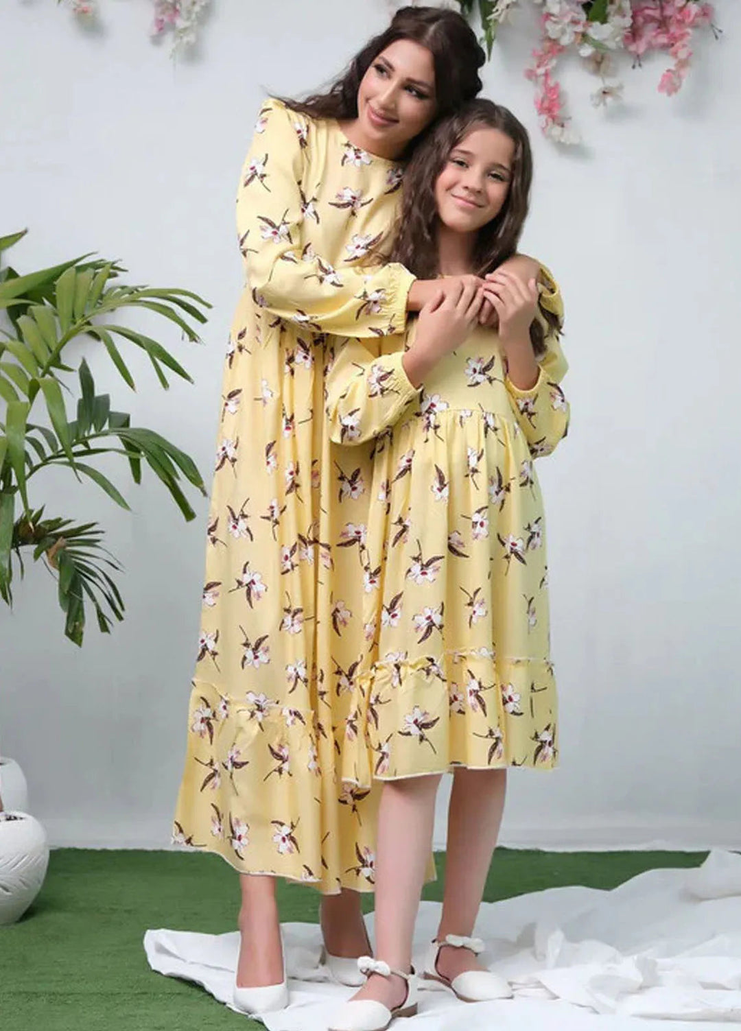 Sprinkles Pret Casual Cambric Long Shirt The Duo Yellow Allover Flover Full Sleeve