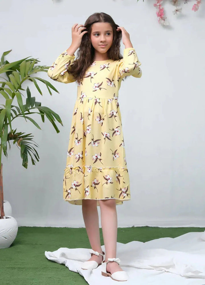 Sprinkles Pret Casual Cambric Long Shirt The Duo Yellow Allover Flover Full Sleeve