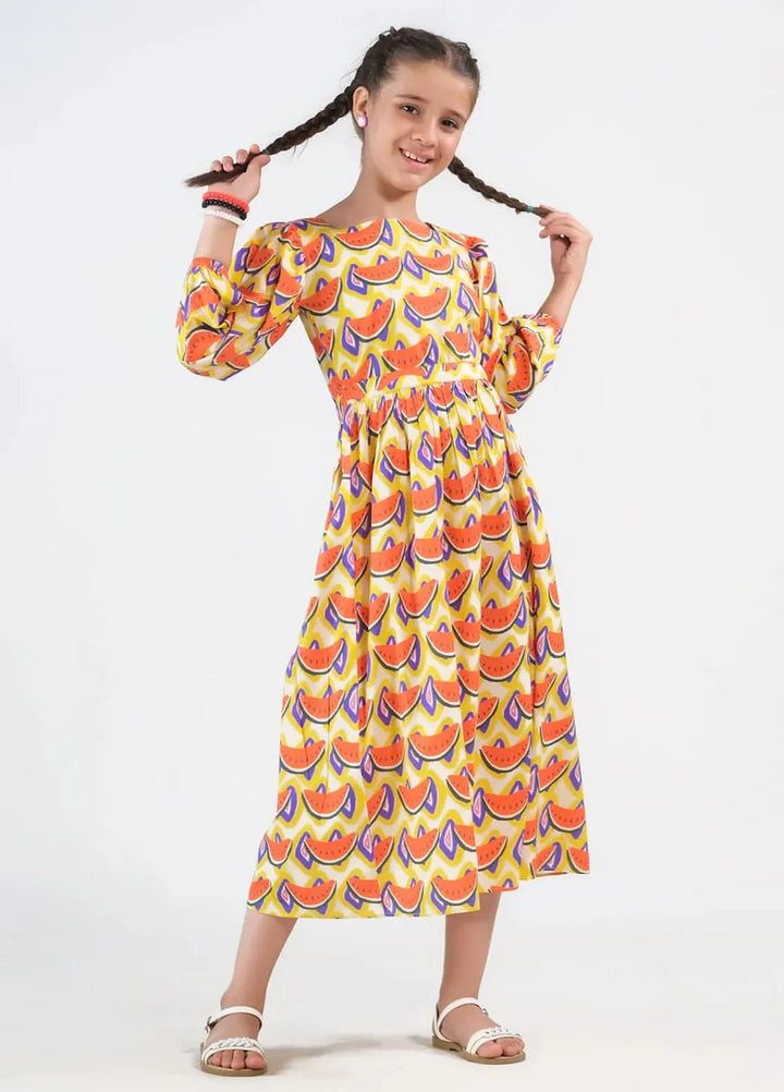 Sprinkles Pret Casual Cambric Long Shirt Watermelon Whirl