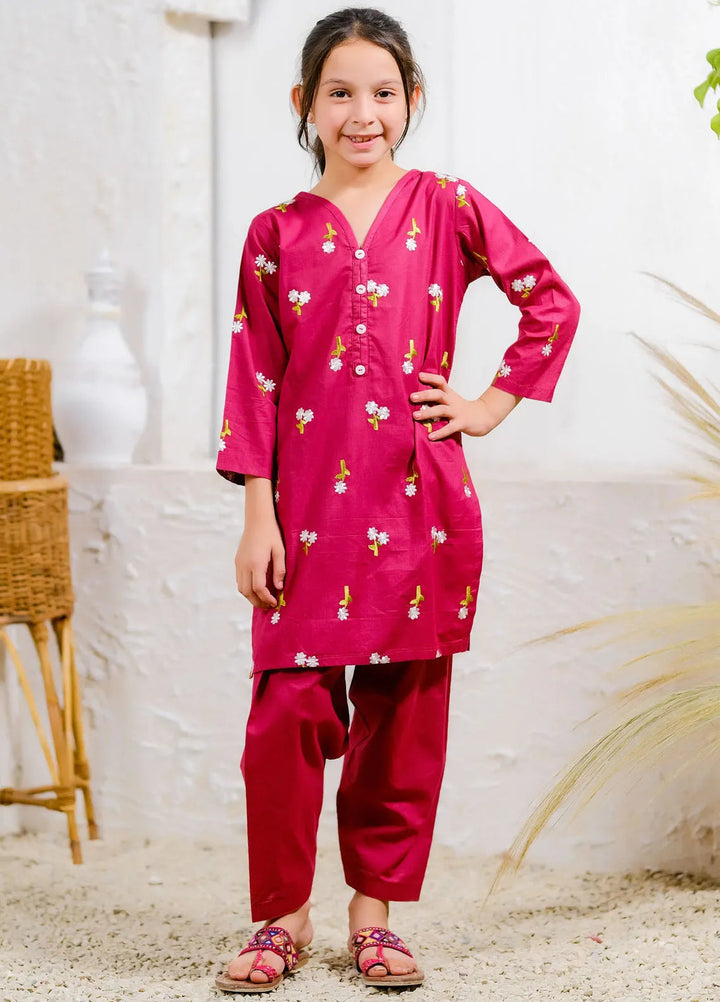 Sprinkles Pret Casual Cotton 2 Piece Suit Berry Blossom