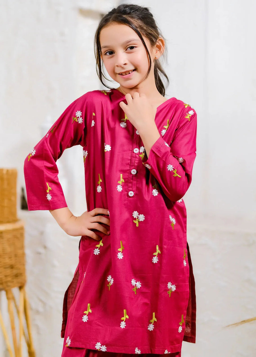 Sprinkles Pret Casual Cotton 2 Piece Suit Berry Blossom