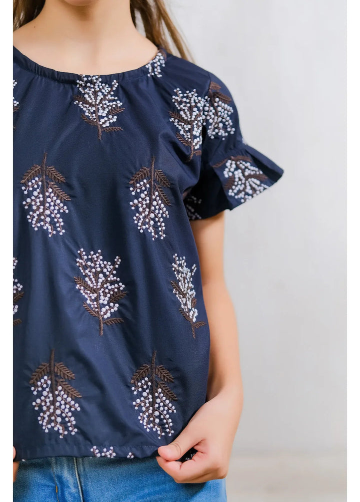 Sprinkles Pret Casual Cotton Shirt Black & White Floral Print