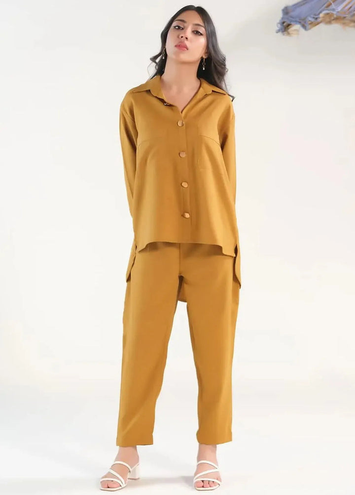 Sprinkles Pret Casual Crepe 2 Piece Suit Ochre