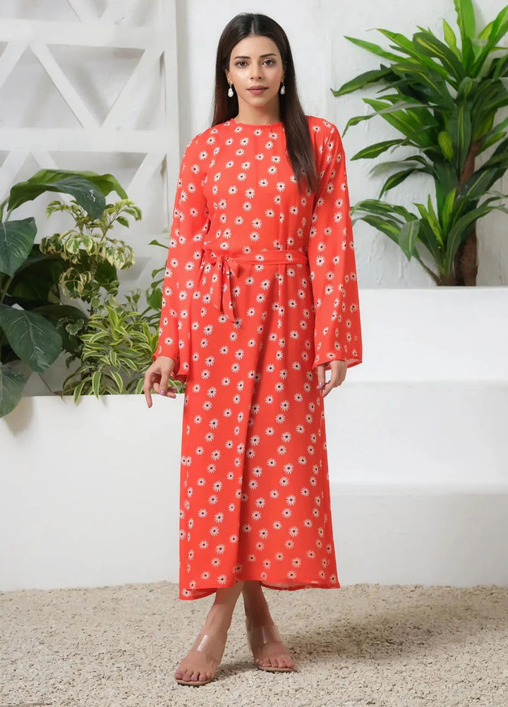 Sprinkles Pret Casual Crepe Long Shirt Orange Blossom Match