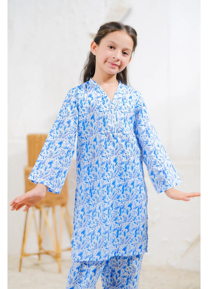 Sprinkles Pret Casual Lawn 2 Piece Suit Blue Floral Dream