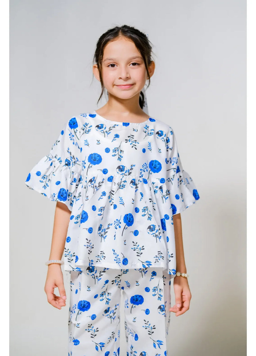 Sprinkles Pret Casual Lawn 2 Piece Suit Blue Floral Elegance