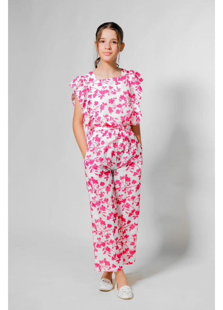 Sprinkles Pret Casual Lawn 2 Piece Suit Fuchsia Floral Fantasy