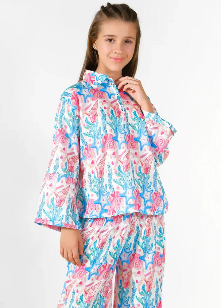 Sprinkles Pret Casual Lawn 2 Piece Suit Seashore