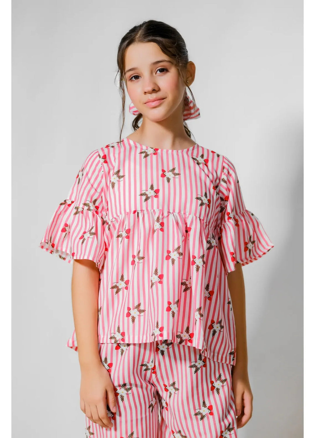 Sprinkles Pret Casual Lawn 2 Piece Suit Strawberry Stripes Delight