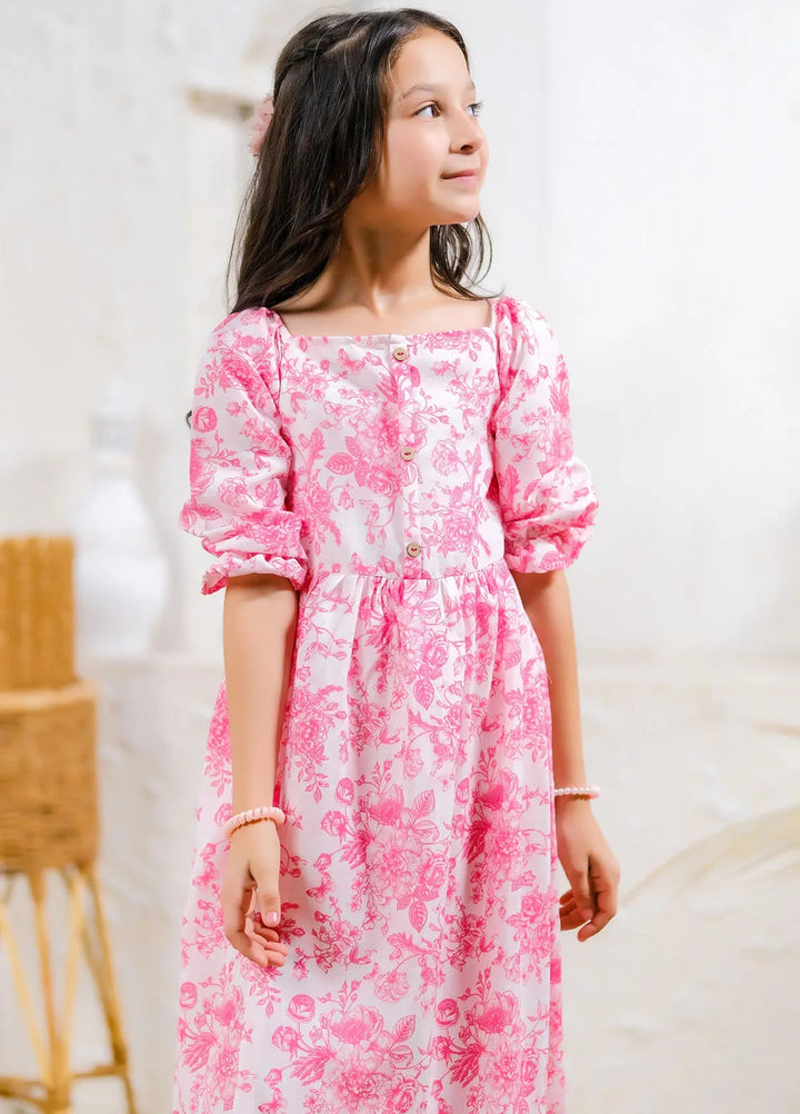 Sprinkles Pret Casual Lawn Silk Long Shirt Pastel Blooms