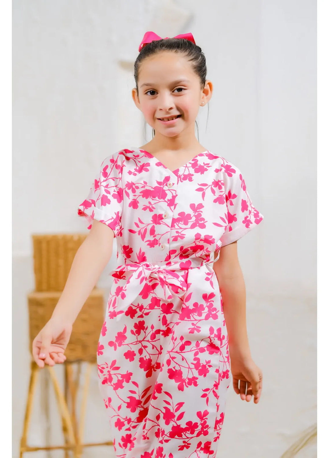 Sprinkles Pret Casual Mix Cotton Jumpsuit Pink Petals