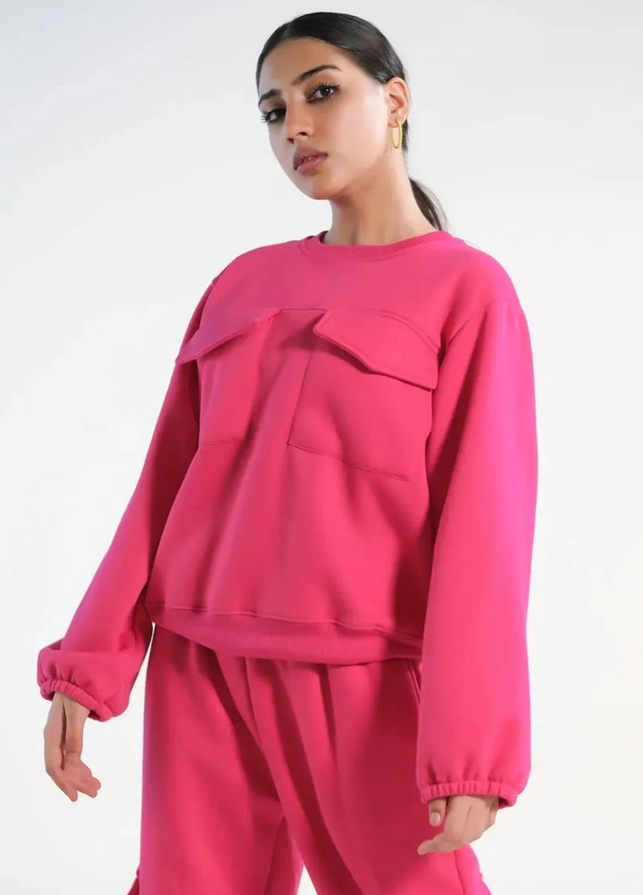 Sprinkles Pret Co ord Fleece 2 Piece Suit SPDR407 Flappy - Hot Pink