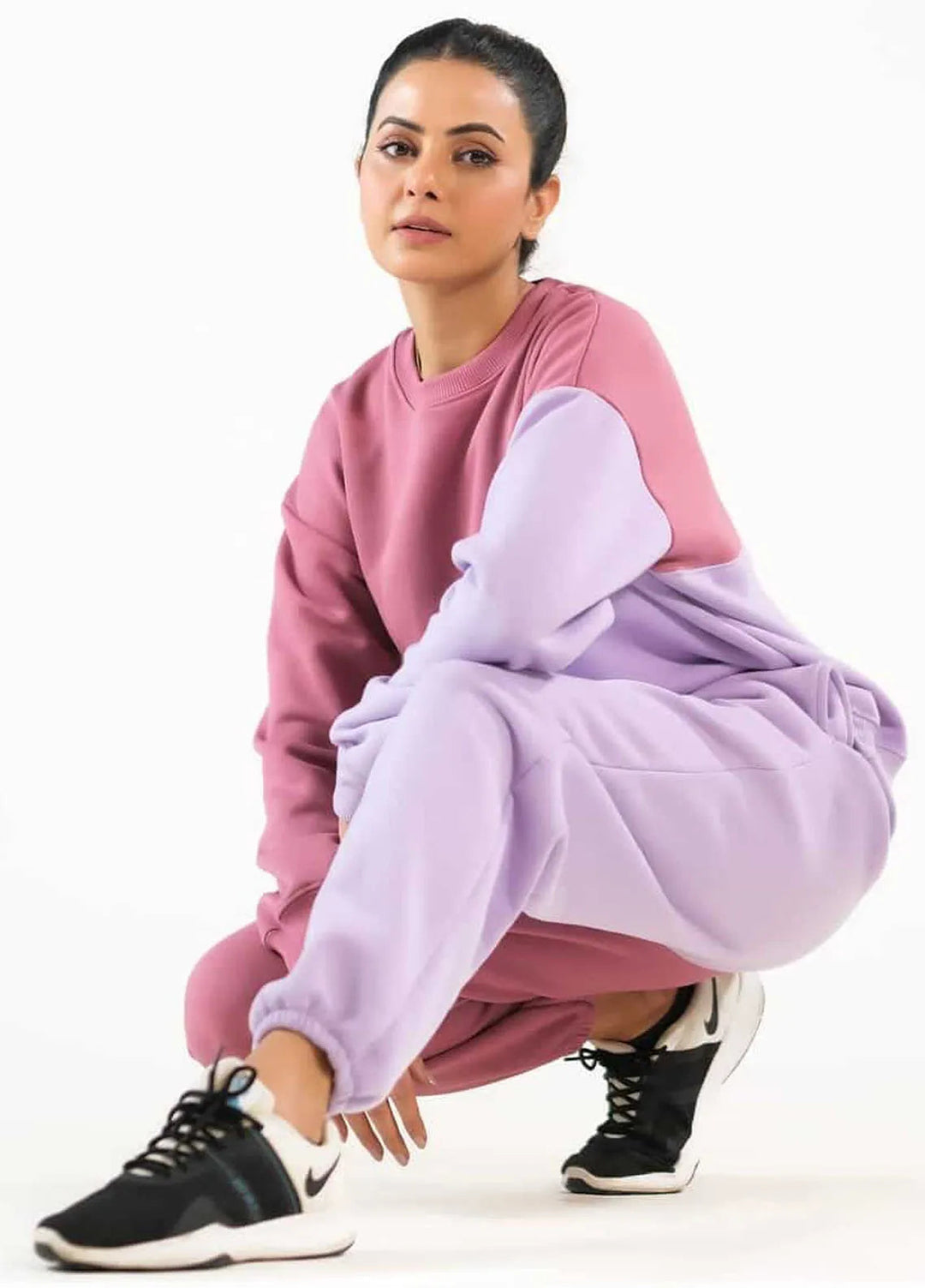 Sprinkles Pret Co ord Fleece 2 Piece Suit SPDR410 Cozy - Lilac/Tea Pink