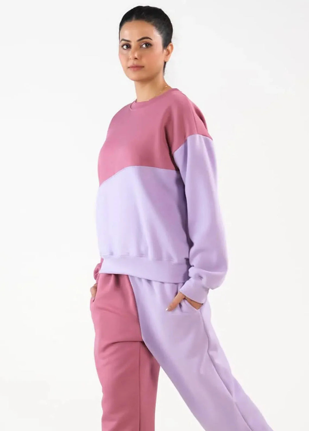 Sprinkles Pret Co ord Fleece 2 Piece Suit SPDR410 Cozy - Lilac/Tea Pink